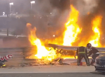 F1巴林站惊险事故：格罗斯让在火海中逃生，所幸