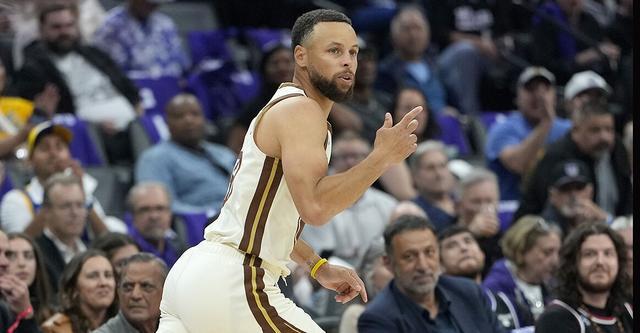 库里生涯总得分超越邓肯升至历史第19位